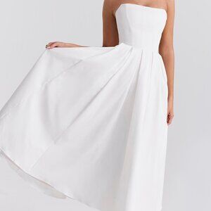 House of CB Audrey Midi Dress in White
